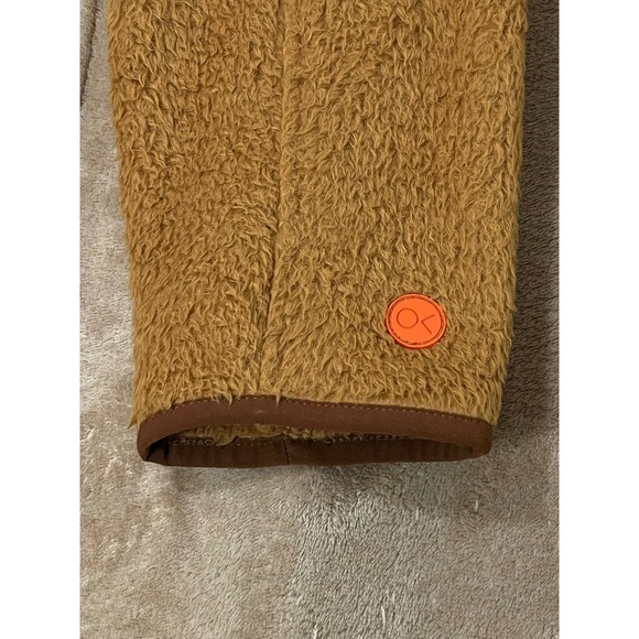 Outerknown Skyline 1/4 Zip Sherpa Popover Brown Orange size Small EUC - Picture 5 of 9
